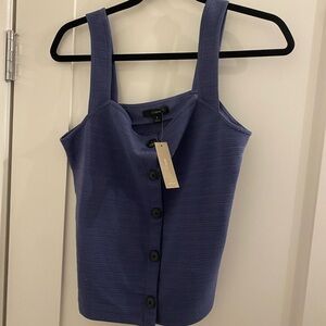 J Crew Blue Button Up Tank